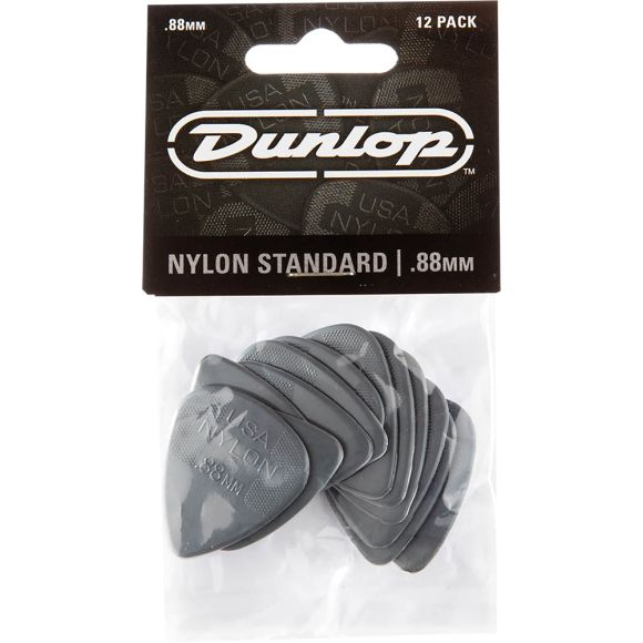 Dunlop Nylon Standard Pick, .88mm. Pk of 12