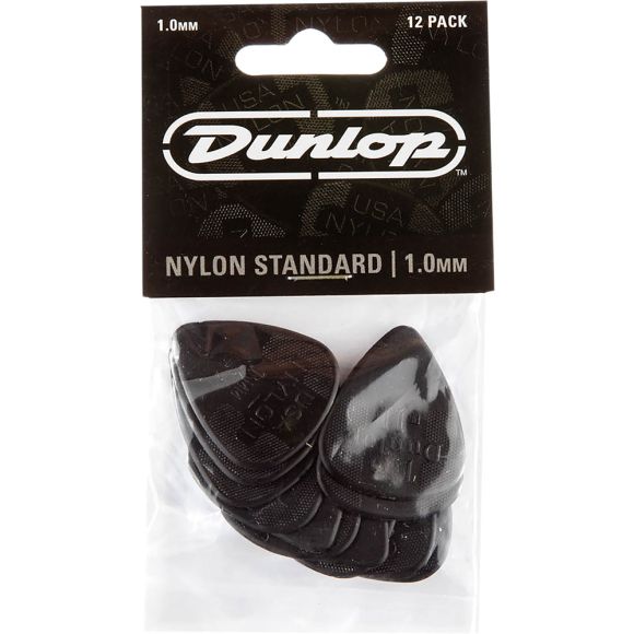 Dunlop Nylon Standard Pick, 1.0mm. Pk of 12
