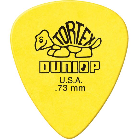 Dunlop Tortex Standard Pick, Yellow. Pk of 12