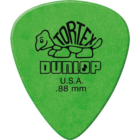 Dunlop Tortex Standard Pick, Green. Pk of 12