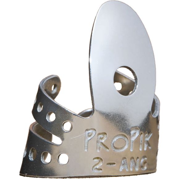 Propik EC Split Angled Nickel Finger Pick, #2