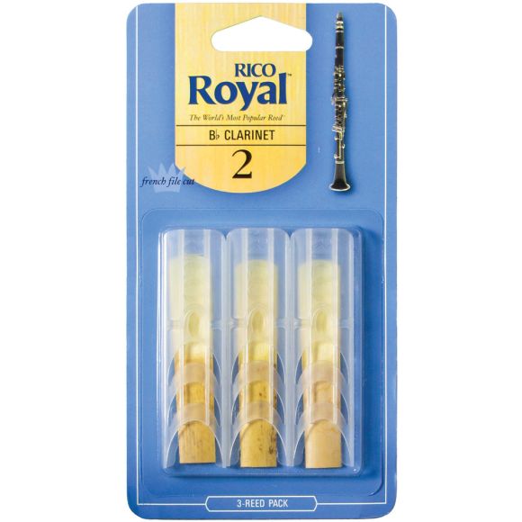 Rico Royal Bb Clarinet Reed 2, Pack