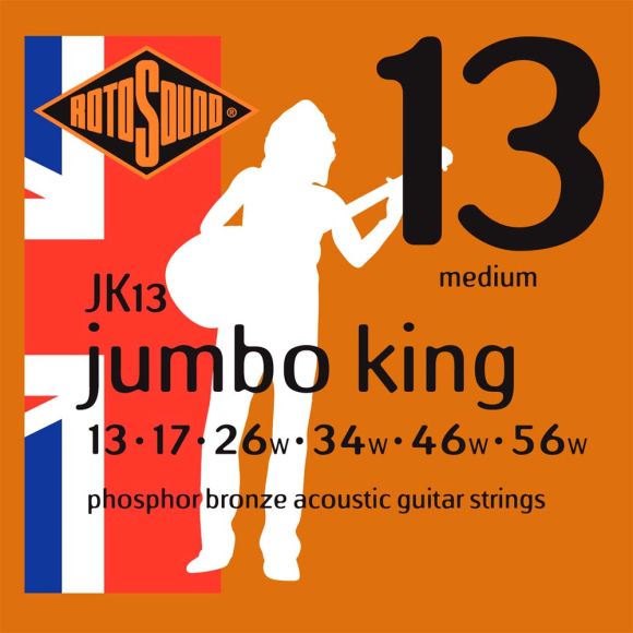 Rotosound JK13 Jumbo King Guitar Strings, 1356