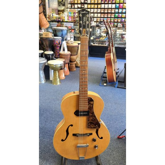 Godin 5th Avenue Kingpin Semi Acoustic Guitar, Natural Finish, Made In Canada