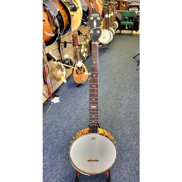 Gretsch G9455 Dixie Speical Open Back 5 String Banjo, rolled brass tone ring, maple pot, 5th string capo fi