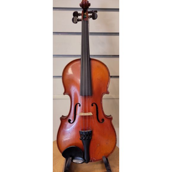French 3/4 violin Copie de Stradivarius circa 1920's One piece back orange/brown varnish in good condition. 