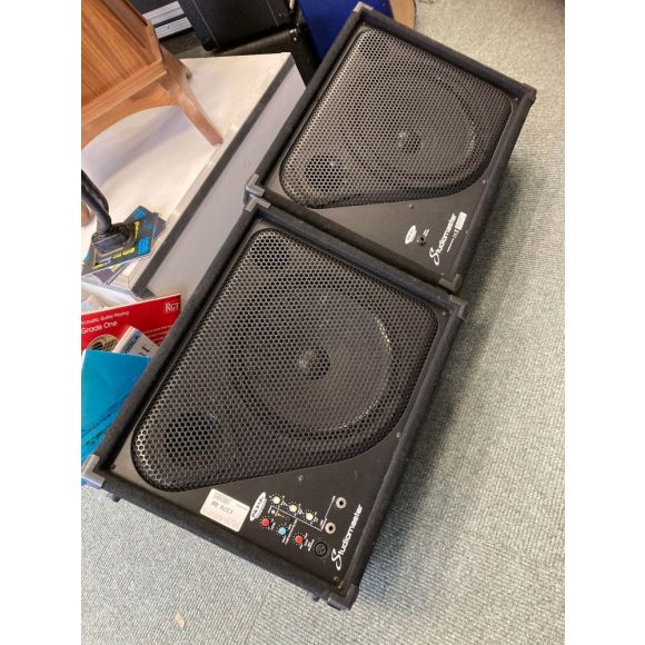 Studio Master 12A PAX12 Powered Stage foldback Monitor Pair. XLR and Jack in