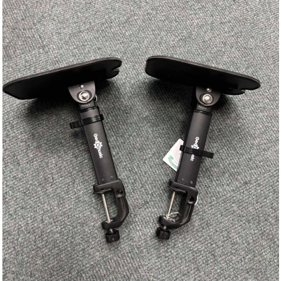 Gear4Music Desk Mountable Pair of Monitor Stands