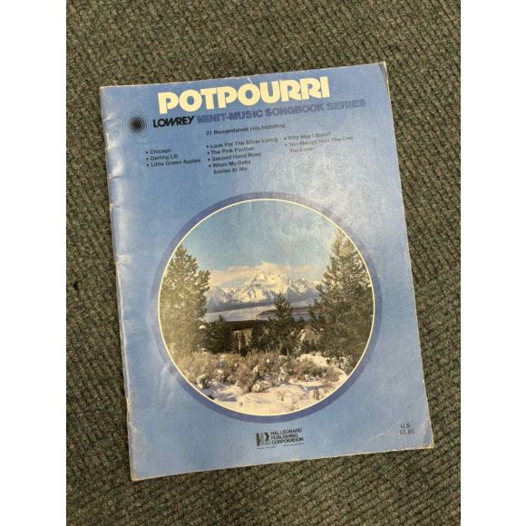 Potpurri 1974 Lowrey Minit music songbook
