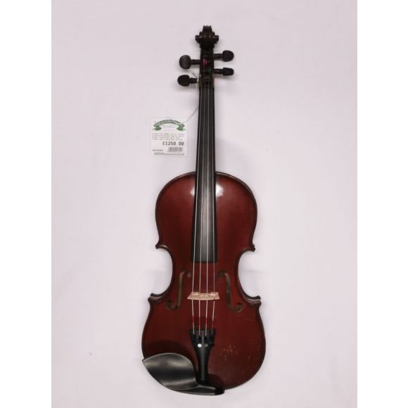 French 4/4 1920s Violin, Modele d'apres Nicholaus Amatus Jeune Pajot, two-piece back, med flame, dark red/b
