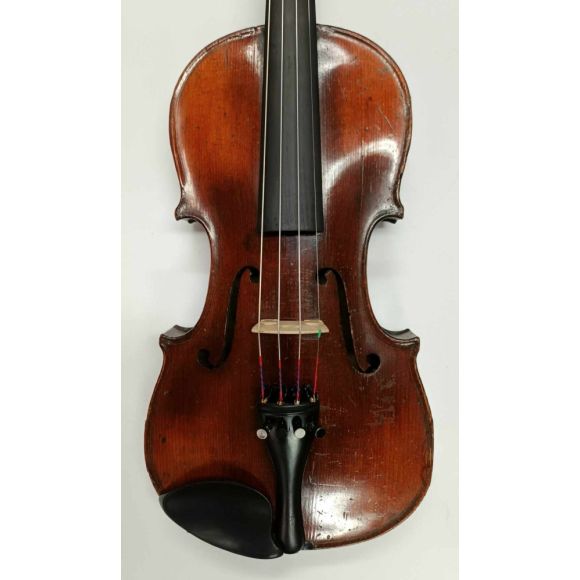German 3/4 1890's Klingenthal Violin. Docorative back, shaded varnish. excellent condition. 