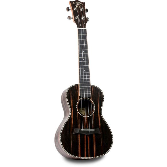 Snail UKC-E498 Concert Ukulele, Ebony Wood