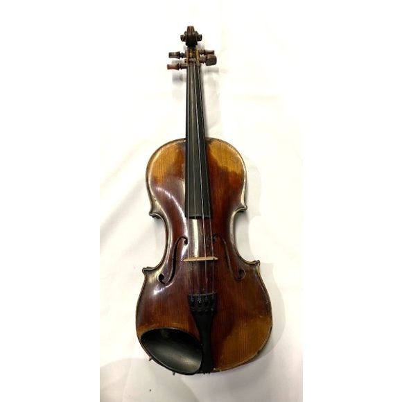 Old German Klingenthal 4/4 Violin Circa 1880, red shaded varnish, 2 piece back, new setup, excellent condit