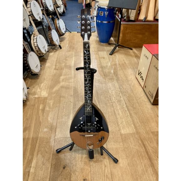 John Hullah Electric handmade bouzouki, Passive Pickup, Solid Mahogany. 