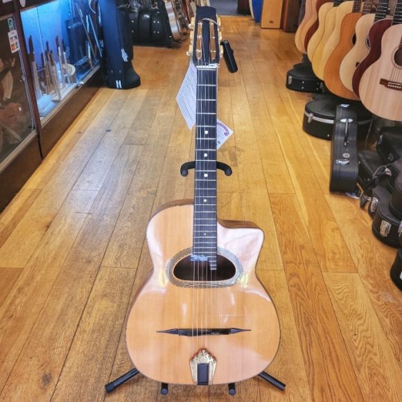 Selmer Maccaferri D-Hole style guitar by Peter Davies. Magnificent, huge tone. 