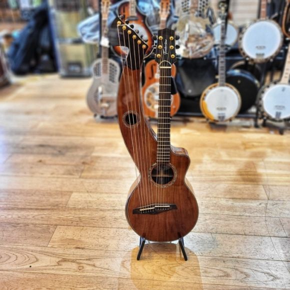 Timberline Harp guitar, 6 bass strings, fantastic tone, With pickup