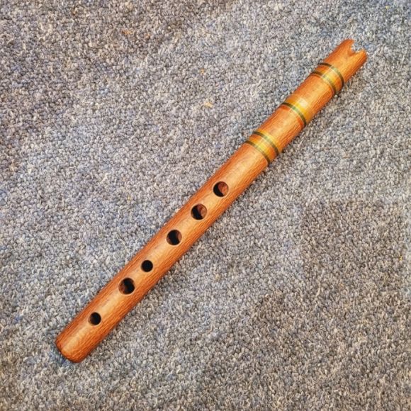 Kena, Alaya Bolivia, snakeskin wood, made by Agustin Mamani