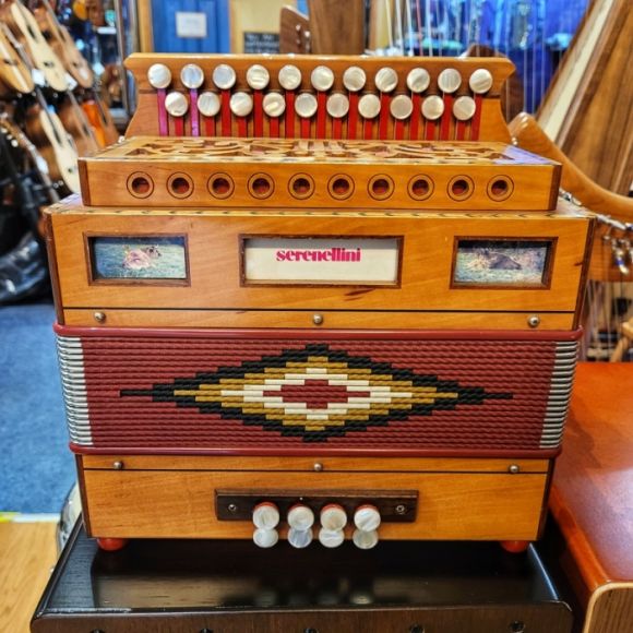 Serenellini 213 D/G Melodeon, good condition, made in Italy