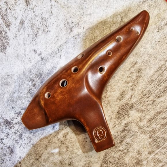 Pure Ocarinas alto G ocarina G4 to C6 brown