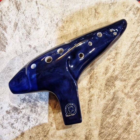 Pure Ocarinas alto G ocarina in midnight blue