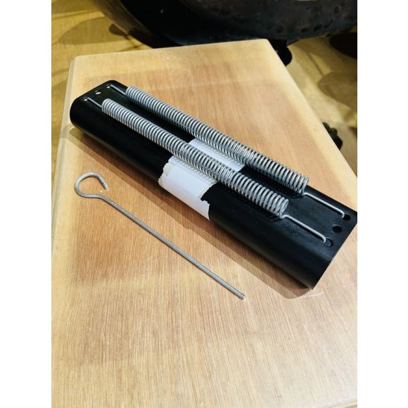 Reco Reco, metal tube with two springs and scraper. Liverpool brand