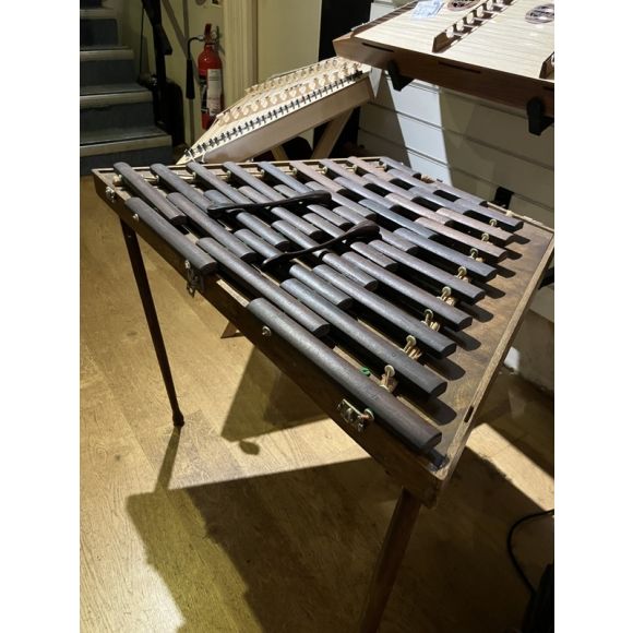 Xylophone with lid (removeable legs) 1920/30s. Homemade? Not concert pitch. COLLECTION ONLY PLEASE