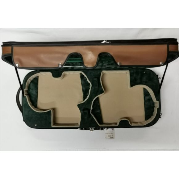 Hard Double Violin Case with Hygrometer