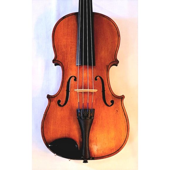 German Viola 15 1/4inches 1920's labelled Stradivarius, amber varnish, two piece back, slight flame, good c