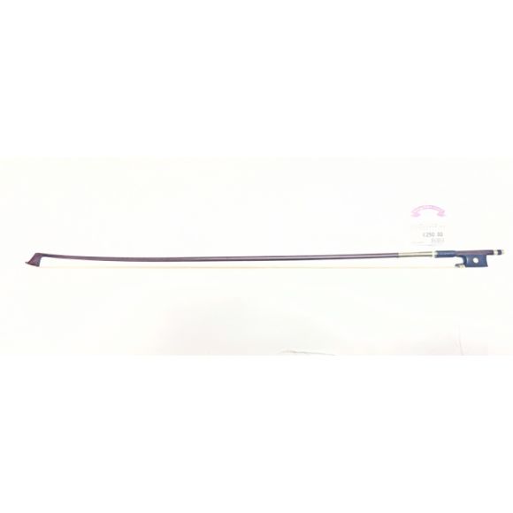 German 1950's Violin Bow, Half-Mounted Brazilwood, Round Stick, 53 grams