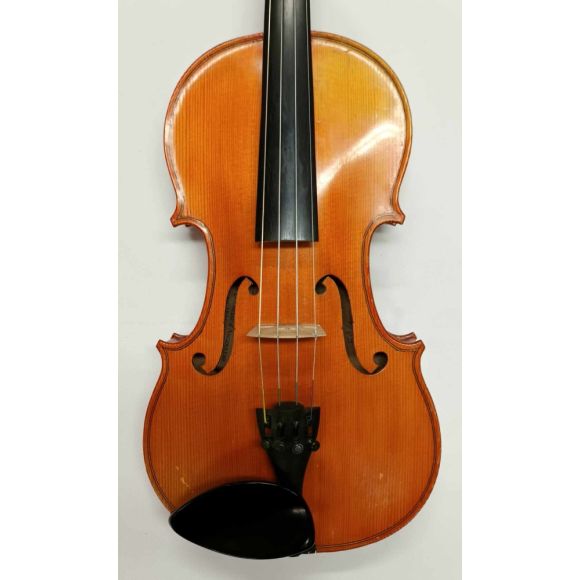 4/4 French 1930s Violin codie Bretton Brevette, Two-Piece Back, Amber Varnish, Good Condition, w/Case