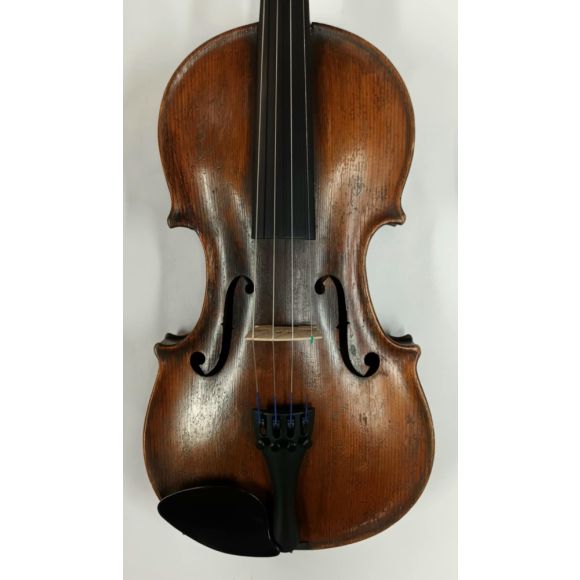 French 4/4 Caussin School Violin, 1890's, Two Piece Back, Antique Brown Varnish, Good Condition