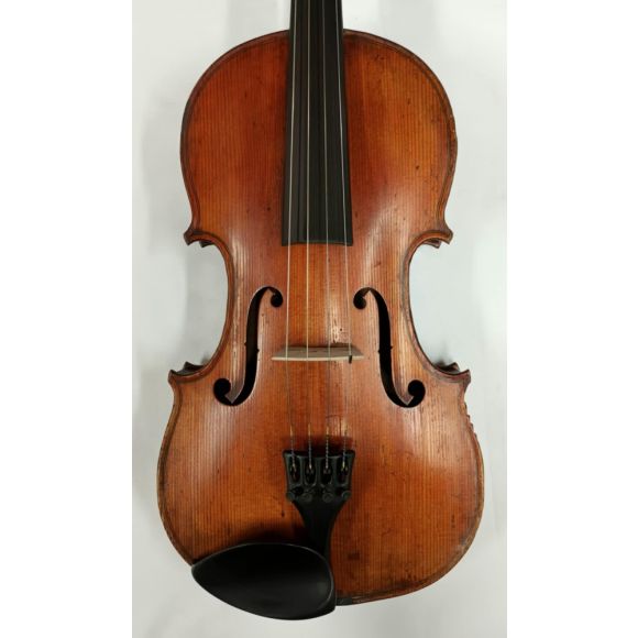 Probably French Viola 1890s lab. Stradivarius two pce back 15 1/2inches back, repaired soundpost crack in b