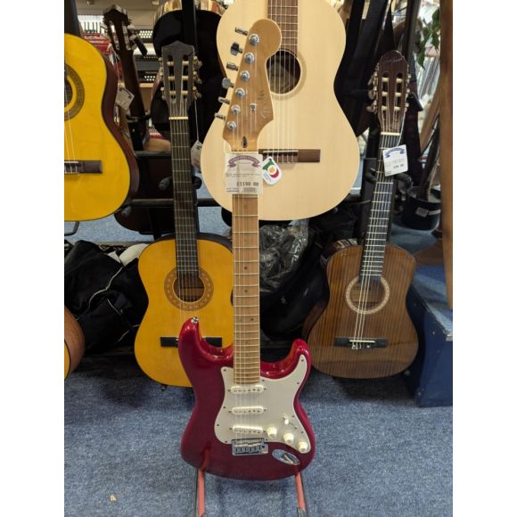 Fender American Deluxe Fat Strat SSS Trans Red. Mint.