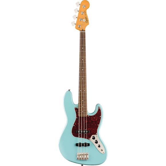 Squier Classic Vibe 60s Jazz Bass Guitar, Daphne Blue
