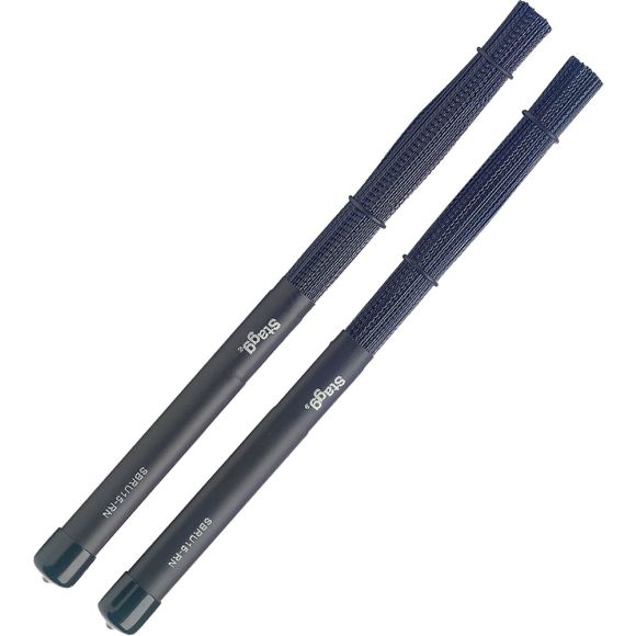 Stagg SBRU15-RN Polybristle Nylon Brushes. Blk