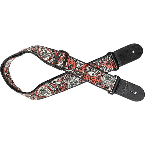 Stagg SWO-PSLY 1 RED Woven Strap, Paisley Red