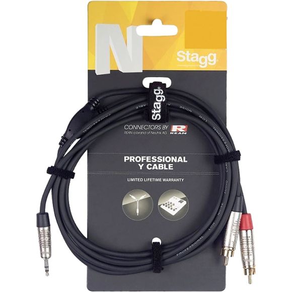 Stagg N Series 3m Y-Cable Mini Jack/RCA