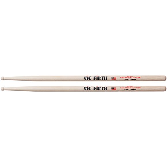 Vic Firth Custom SD4 Combo Rock Maple. Barrel tip