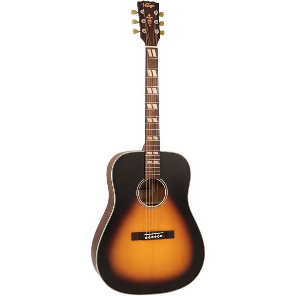 Vintage V140VSB Dreadnought Acoustic Guitar