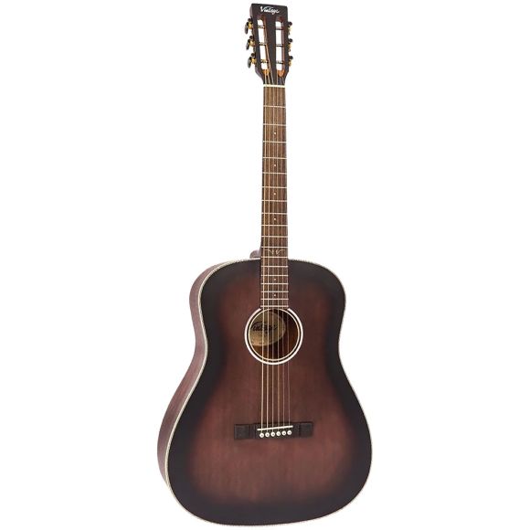 Vintage V660AQ Drop Shoulder Acoustic Guitar