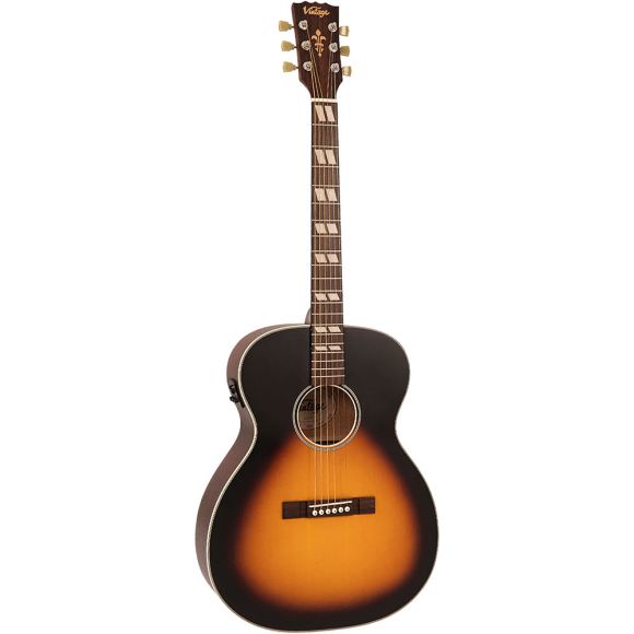 Vintage VE160VSB Orchestra Electro Guitar