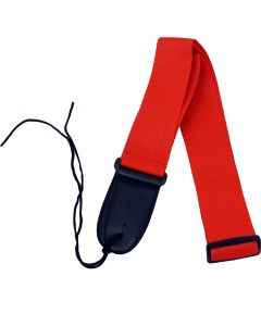 Viking VGS-06R Webbing Guitar Strap, Red