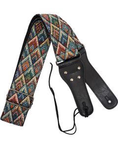 Viking VGS-51 Woven Guitar Strap. Diamonds