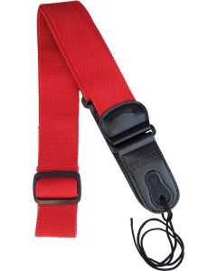 Viking VGS-60R Cotton Guitar Strap, Red