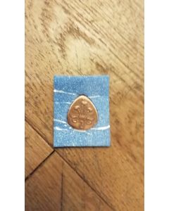 'Old tuppenny' Pick, Hand crafted bronze pick from a 2p piece!