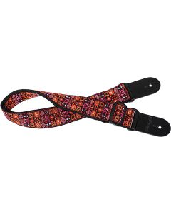 Stagg SWO HOOTMIX Woven Guitar Strap, Hoot Red