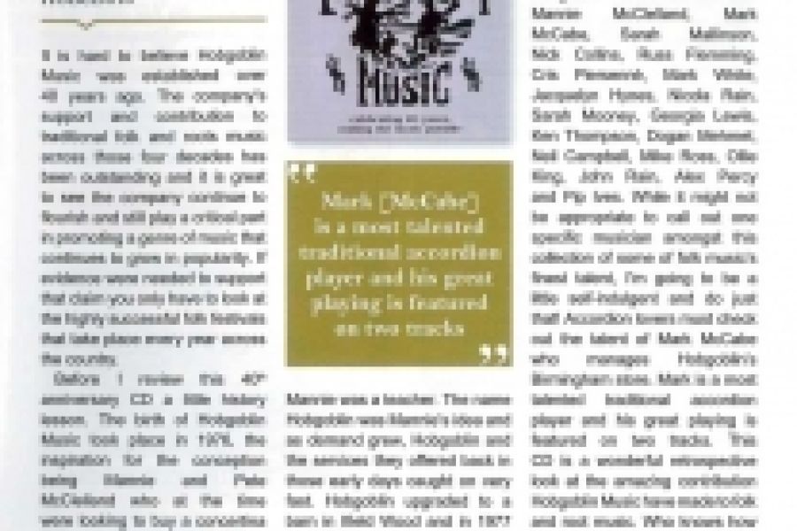 Great reviews for our 40th Anniversary album